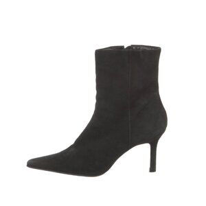 Ralph Lauren Black Suede Ankle Boots, Size 10